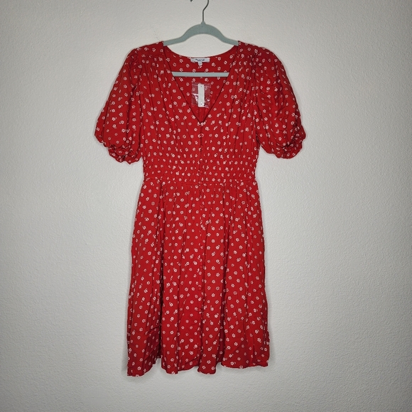 Madewell Bandana Flower Sophia Mini Dress M NWOT - Picture 4 of 7